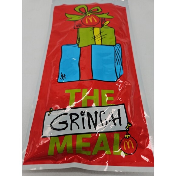 McDonald's 2025 The Grinch Meal Socks 1 Pair Unknown Color Still Sealed - Picture 2 of 7